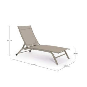 ANDREA BIZZOTTO SPA BED WITH WHEELS RAUL TAUPE JA15