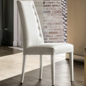 BELLINZONA chair with wooden base and Soft-Touch Vintage seat