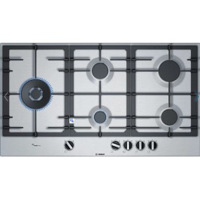Bosch Serie 6 PCS9A5B90 hob Stainless steel Built-in 90 cm Gas 5 zone(s)