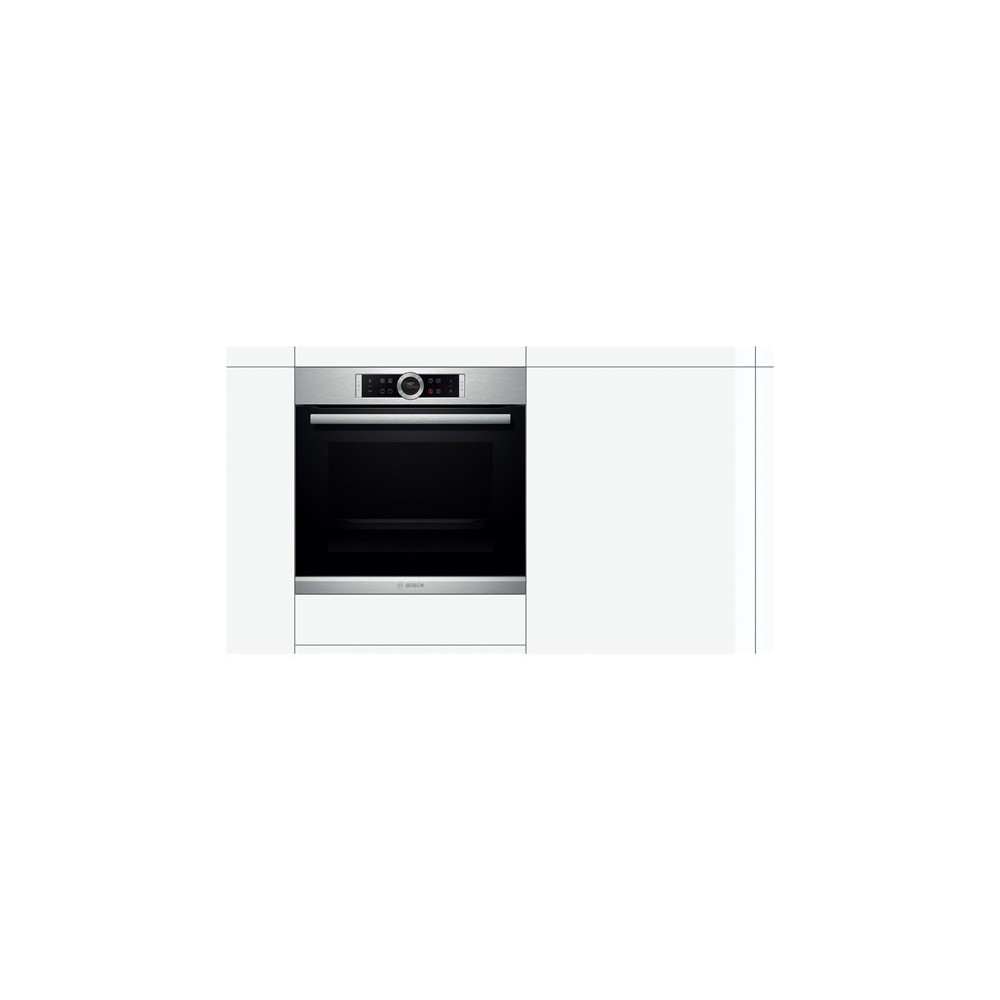 Bosch HBG633TS1 oven 71 L A Black, Stainless steel