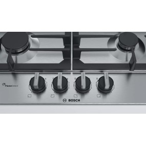 Bosch Serie 6 PCH6A5B96 hob Stainless steel Built-in 60 cm Gas 4 zone(s)
