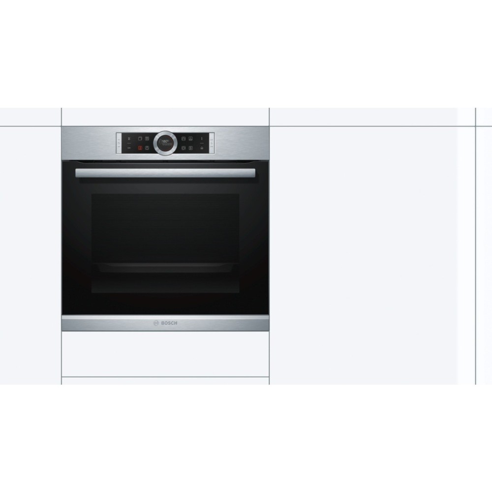 Bosch Serie 8 HRG635BS1 forno 71 L 3600 W A+ Nero, Stainless steel
