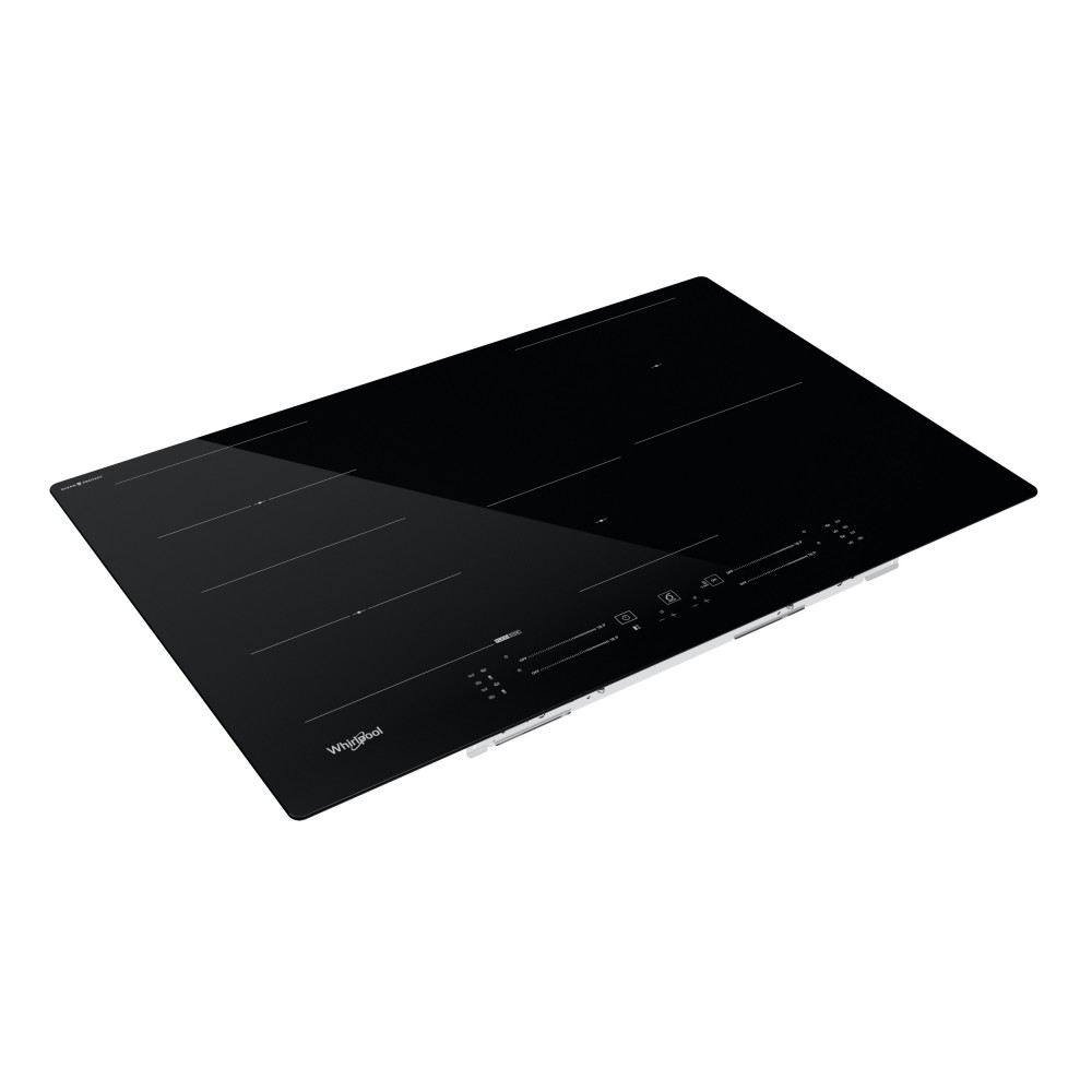 Whirlpool WF S1577 CPNE Black Built-in 77 cm Zone induction hob 4 zone(s)