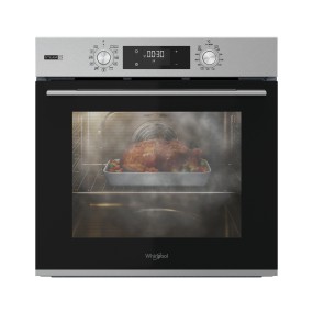Whirlpool OMSK58HU1SX 71 L A+ Nero, Stainless steel