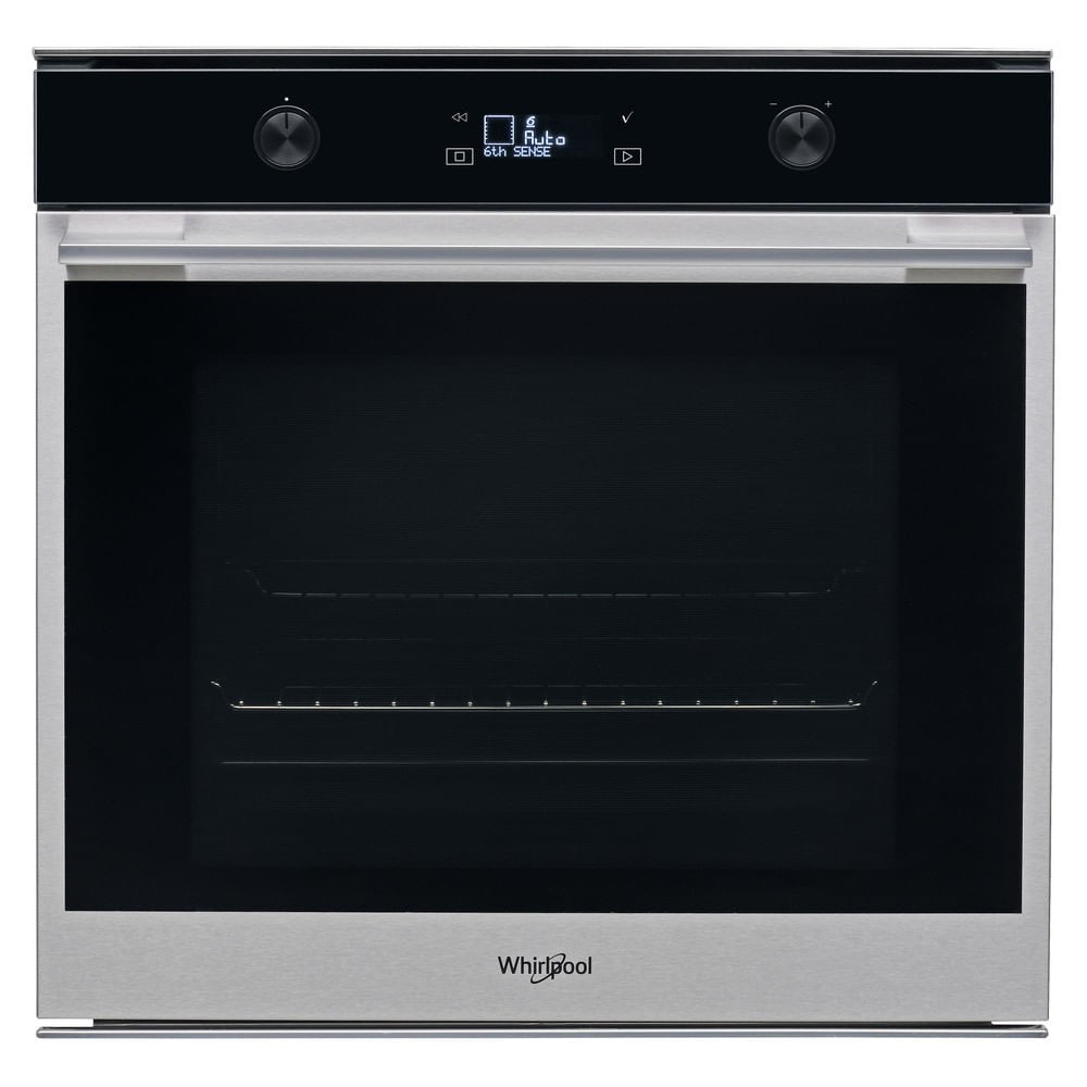Whirlpool W7 OM5 4 H 73 L A+ Black, Stainless steel