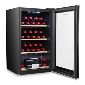 Hisense RW30D4AJ0 wine cooler Compressor wine cooler Freestanding Black 30 bottle(s)