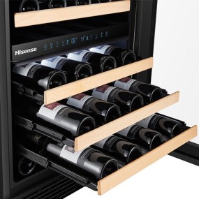 Hisense RW17W4NWLG0 wine cooler Compressor wine cooler Freestanding 32 bottle(s)