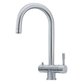 Double control sink mixer with filtered water SWIVEL SPOUT chrome