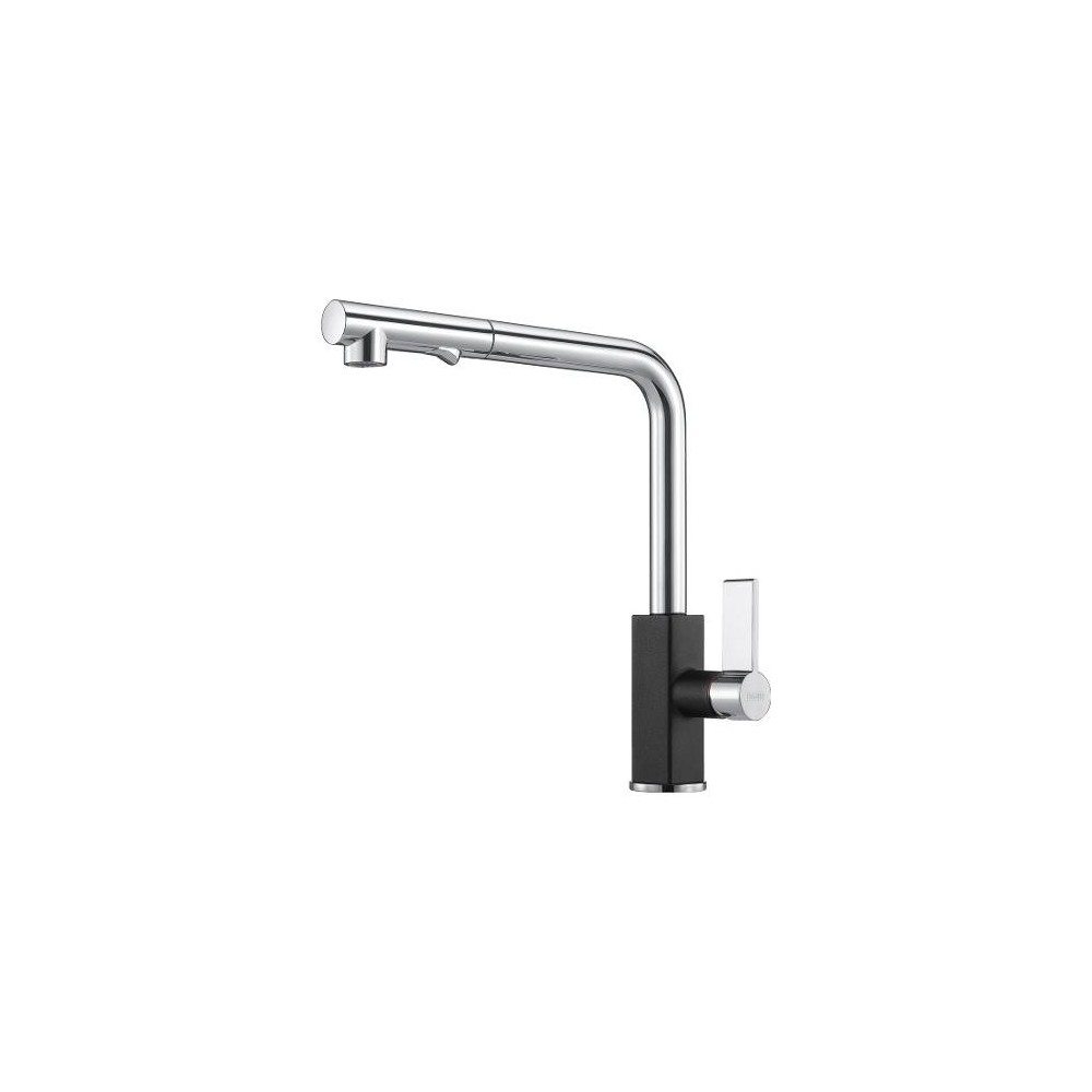 Professional sink mixer with MARIS black and chrome hand shower