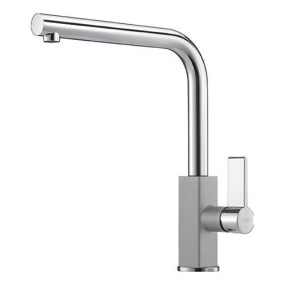 MARIS stone gray and chrome single-lever sink mixer 115 0392 352
