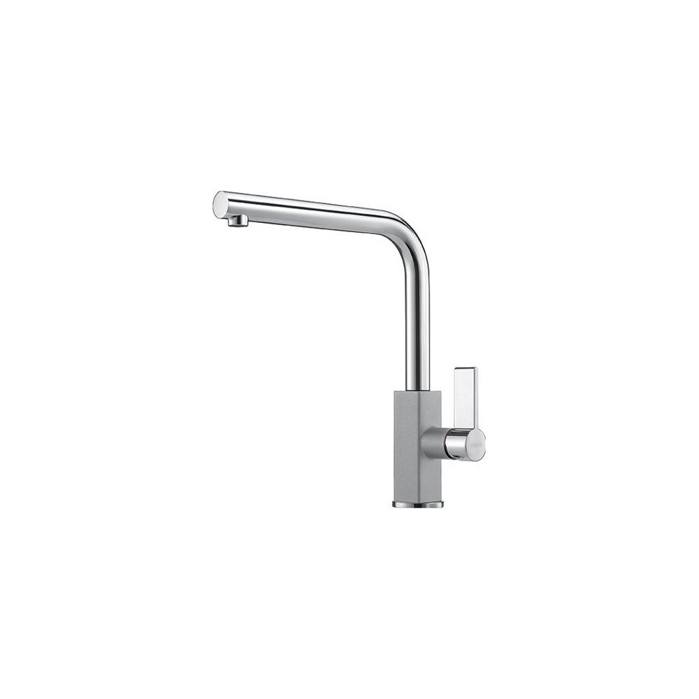 MARIS stone gray and chrome single-lever sink mixer 115 0392 352