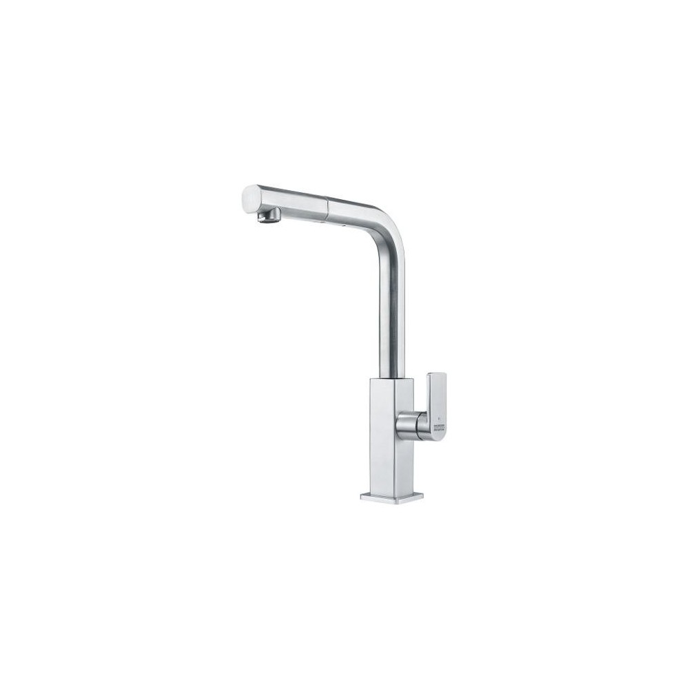 FRANKE Sink mixer with extractable shower MYTHOS brushed stainless steel