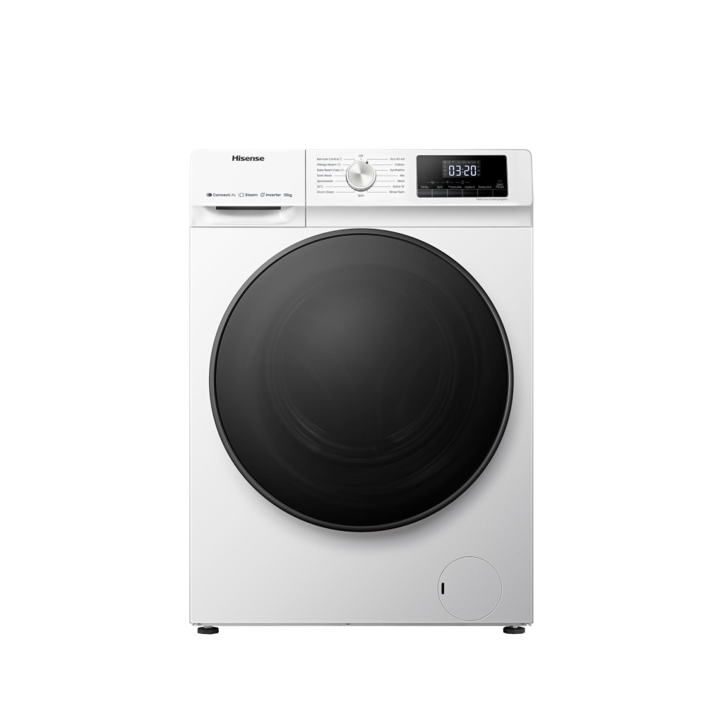 Hisense WFQA1014EVJMW washing machine Front-load 22 lbs (10 kg) 1400 RPM White
