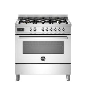 BERTAZZONI Stainless steel kitchen 90 cm 6 burners, electric oven
