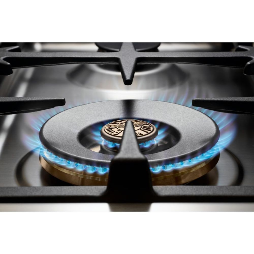 Stainless steel kitchen 90 cm 6 burners, double electric oven MAS96L2EXT