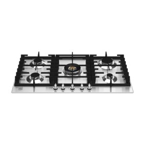 F.LLI BERTAZZONI Table de cuisson à gaz avec double wok central 90 cm P905CMODX