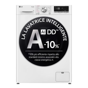 LG F4R709TAIDD Lavatrice 9kg AI DD, Classe A-10%, 1400 giri, Vapore, Wi-Fi