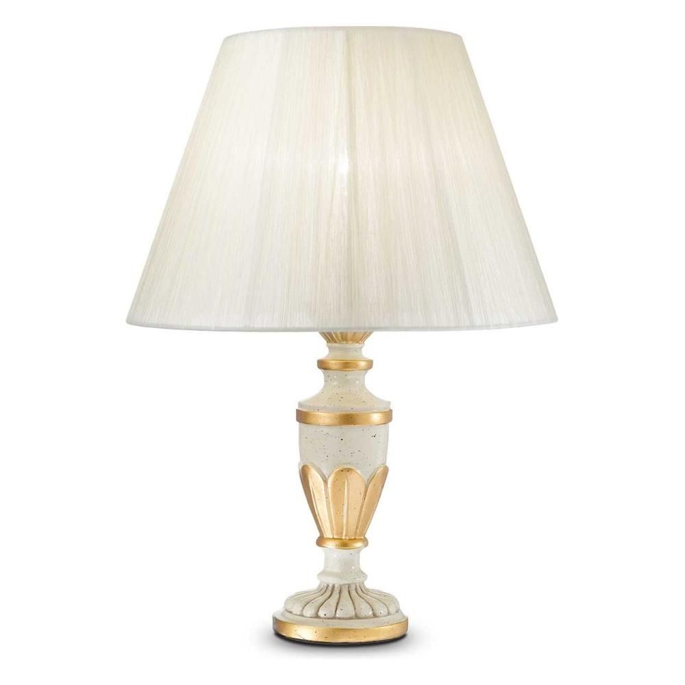 IDEAL LUX FIRENZE tl1 Lampe de Table Blanche 24 x 35 cm 012889 - Une luminosité élégante pour votre espace !