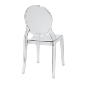 Rover Style Iris chair in transparent polypropylene 4 pcs
