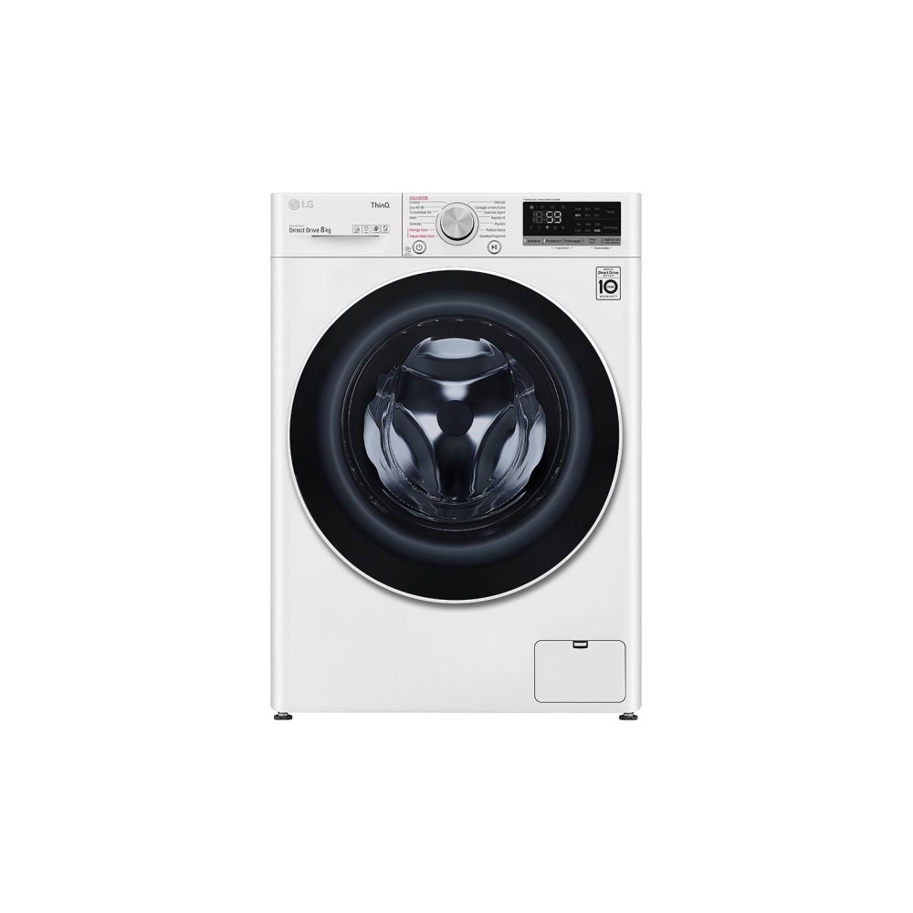 LG F4WV508S0E machine à laver Charge avant 8 kg 1400 tr min Blanc