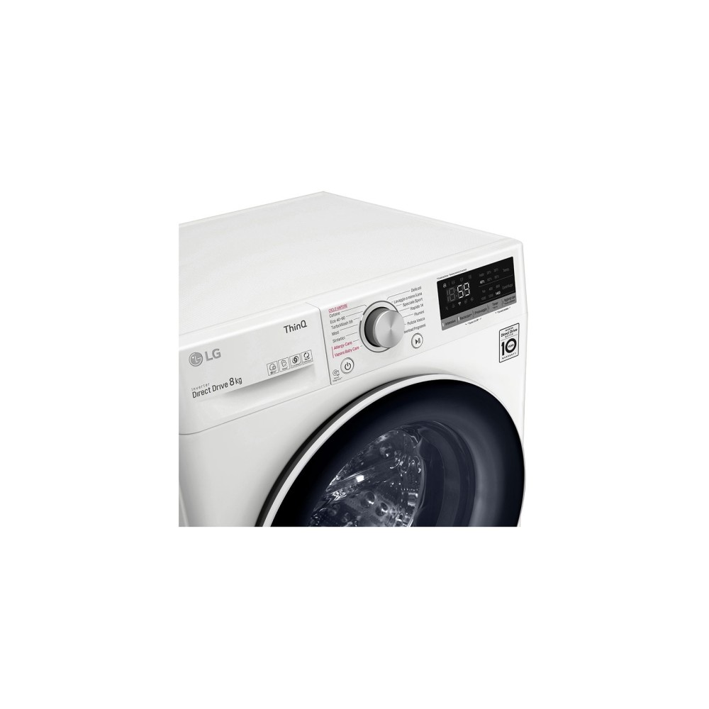 LG F4WV508S0E washing machine Front-load 17.6 lbs (8 kg) 1400 RPM White