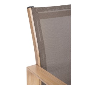 Set 4 pz KALLEN struttura alluminio seduta e schienale in textilene