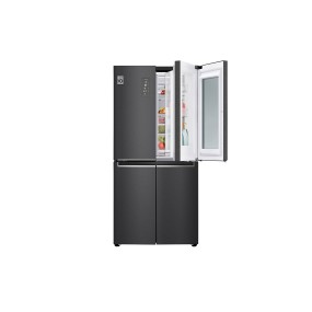 LG InstaView GMQ844MC5E frigo américain Pose libre 530 L E Noir