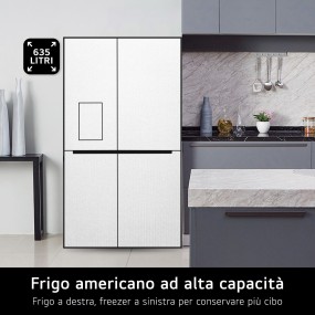 LG InstaView GSGV81EPLL side-by-side refrigerator Freestanding 635 L E Black
