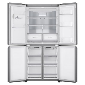 LG GML844PZ6F.APZQEUR side-by-side refrigerator Freestanding 506 L F Metallic, Silver