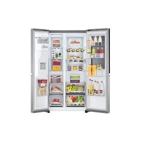 LG InstaView GSXV90MBAE side-by-side refrigerator Freestanding 635 L E Stainless steel