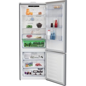 Beko RCNE560E60ZHXBN réfrigérateur-congélateur Pose libre 514 L D Métallique