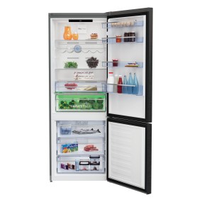 Beko RCNE560E60ZXRN réfrigérateur-congélateur Pose libre 514 L D Acier inoxydable