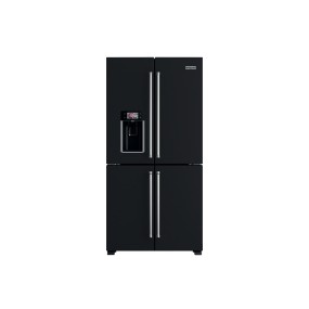 KitchenAid KCQBX 18900 side-by-side refrigerator Freestanding 592 L F Black