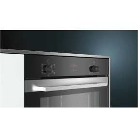 Siemens iQ300 HB332A0R0J oven 71 L 29 W A Black, Stainless steel