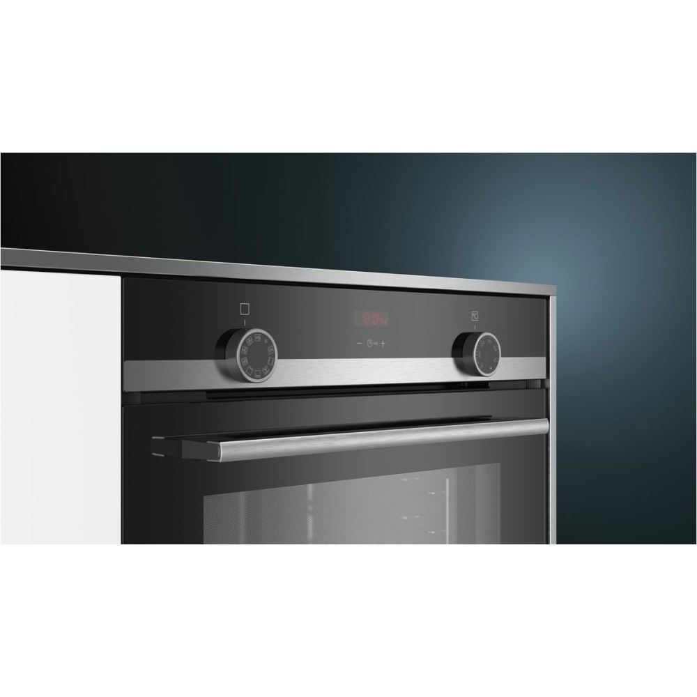 Siemens iQ300 HB532ABR0 oven 71 L 3600 W A Black, Stainless steel