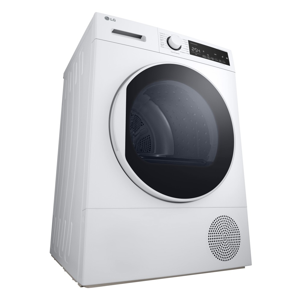 LG RH80M3AV6R tumble dryer Freestanding Front-load 17.6 lbs (8 kg) A++ White