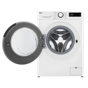 LG D2R3S08NSWW machine à laver avec sèche linge Pose libre Charge avant Blanc E
