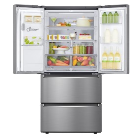 LG GML643PZ6F.APZQEUR side-by-side refrigerator Freestanding 517 L F Stainless steel