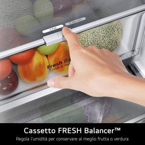 LG GBV7280DMB.AMBQEUR fridge-freezer Freestanding 387 L D Silver