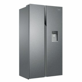 Haier SBS 90 Serie 3 HSR3918EWPG side-by-side refrigerator Freestanding 521 L E Silver