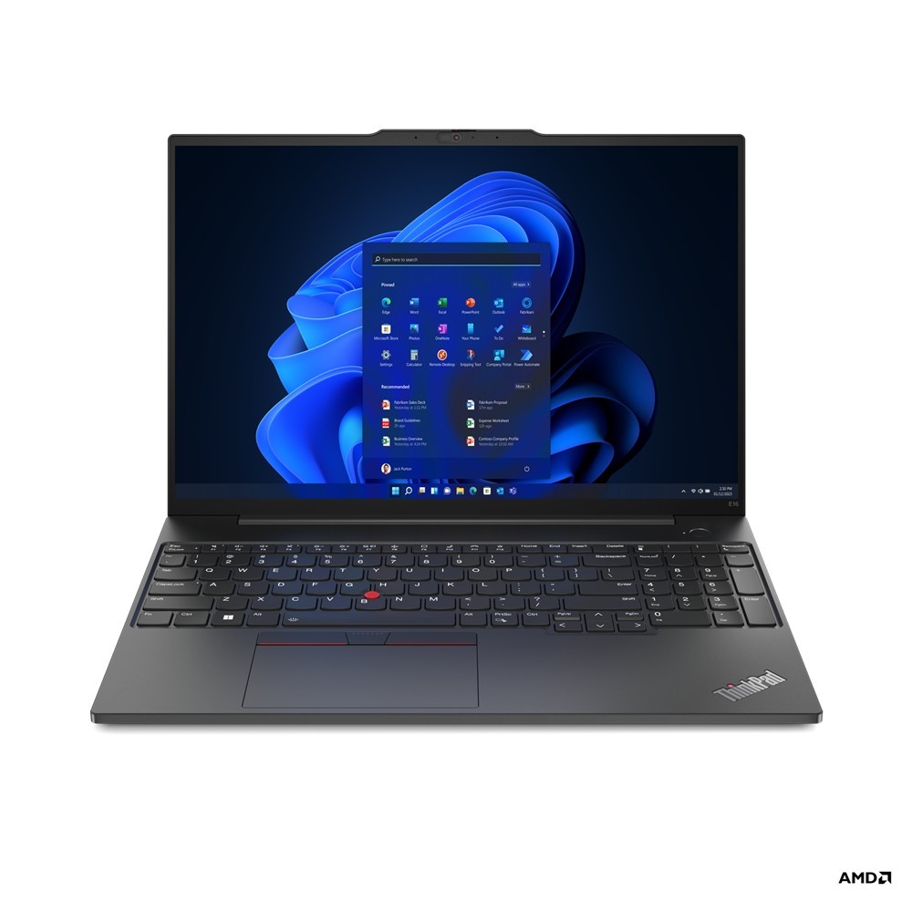 Lenovo ThinkPad E16 Gen 1 (AMD) Ordinateur portable 40,6 cm (16") WUXGA AMD Ryzen™ 5 7530U 8 Go DDR4-SDRAM 512 Go SSD Wi-Fi 6