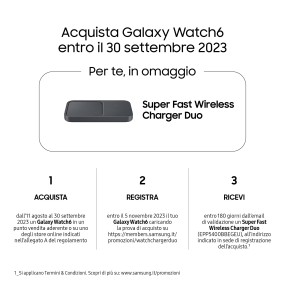 Samsung Galaxy Watch6 Watch6 1.3" OLED 40 mm Digital 432 x 432 pixels Touchscreen Graphite Wi-Fi GPS (satellite)