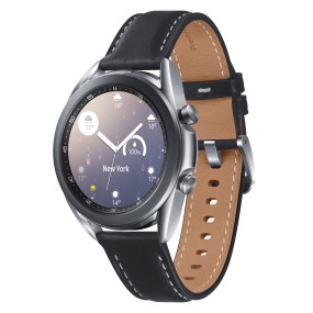 Samsung Galaxy Watch3 1.2" OLED 41 mm Digital 360 x 360 pixels Touchscreen Silver Wi-Fi GPS (satellite)