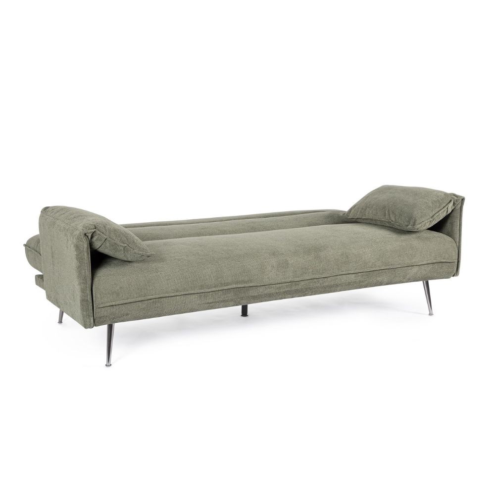 3P C-C OTTAWA olive sofa bed with eucalyptus wood structure L 200
