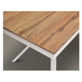 Rover Style extendable table Remo rustic oak finish top