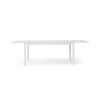 Fans 1 table moderne en stratifié frêne blanc, rectangulaire