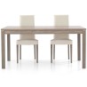 Fans 2 modern rectangular table in gray oak laminate