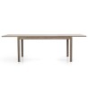 Fans 2 modern rectangular table in gray oak laminate