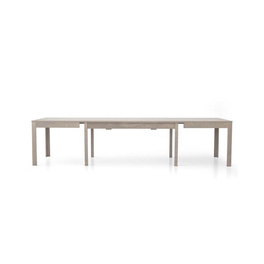 Rectangular table Lar s 2 in gray oak laminate,