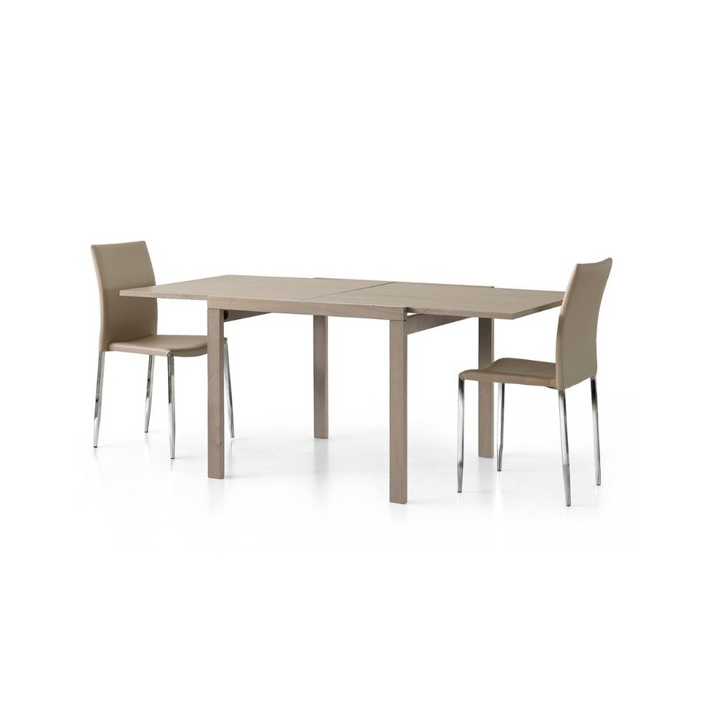 Sonia 1 square extendable table in dove gray